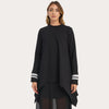 <span class="grassetto"> T-SHIRT </span> Asimmetrica in Felpina Nera